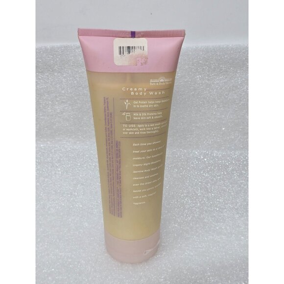 Bath & Body Works Night Blooming Jasmine Creamy Body Wash 8 Fl Oz - Picture 2 of 2